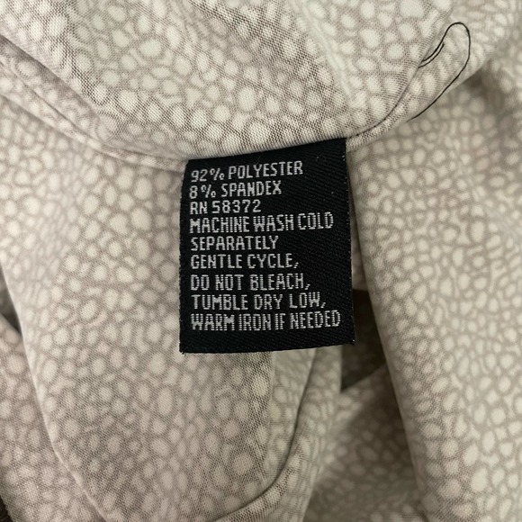 I LE New York Brown Cream Fit & Flare Stretch Sleeveless Dress Size 12 - Picture 10 of 10